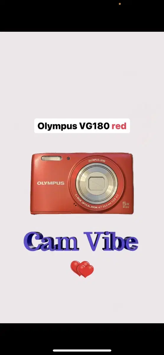 Olympus VG180 red